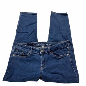 Calvin Klein Cropped 24” Length Jeans Blue Sz 10